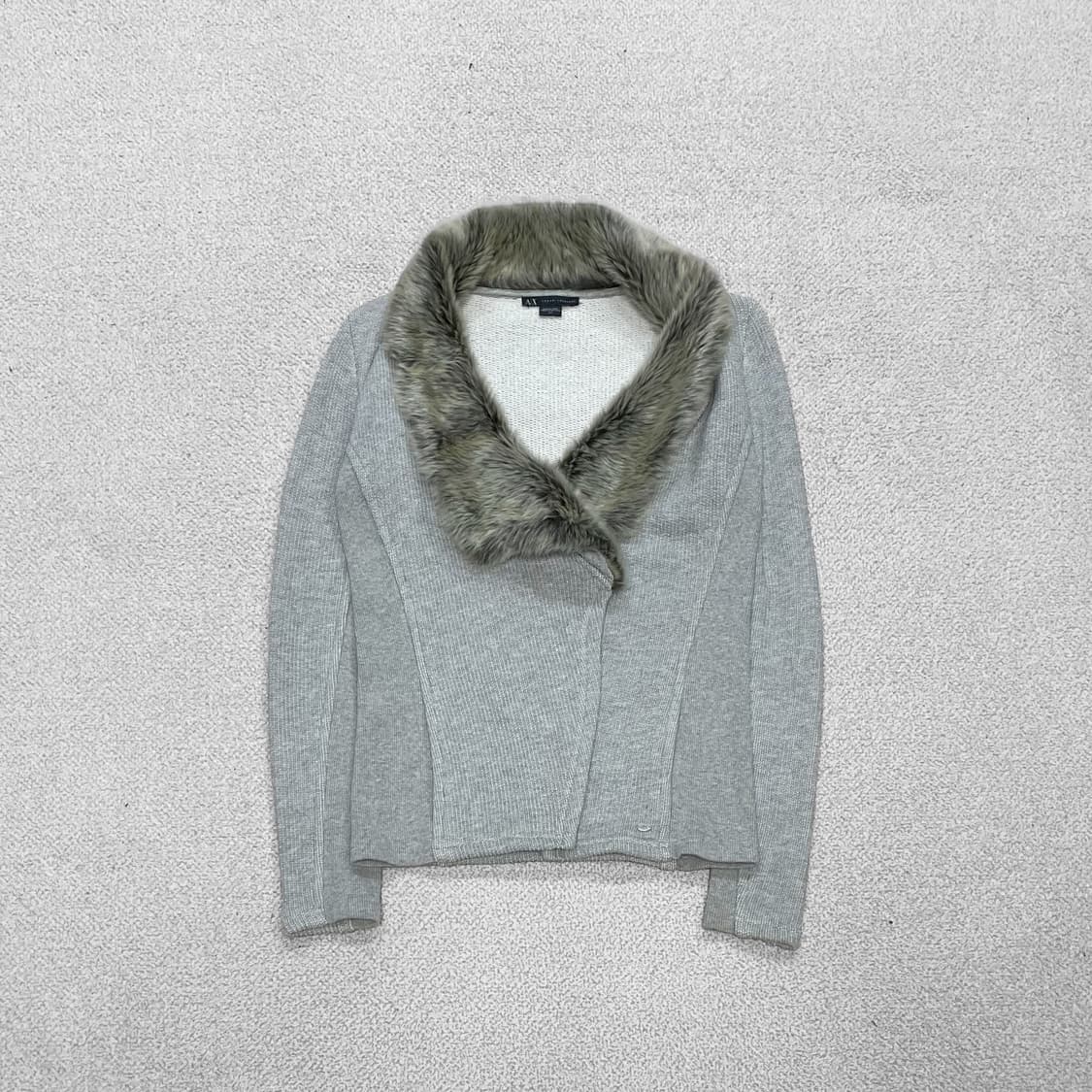 알마니 익스체인지 퍼 가디건 자켓 상품이미지2