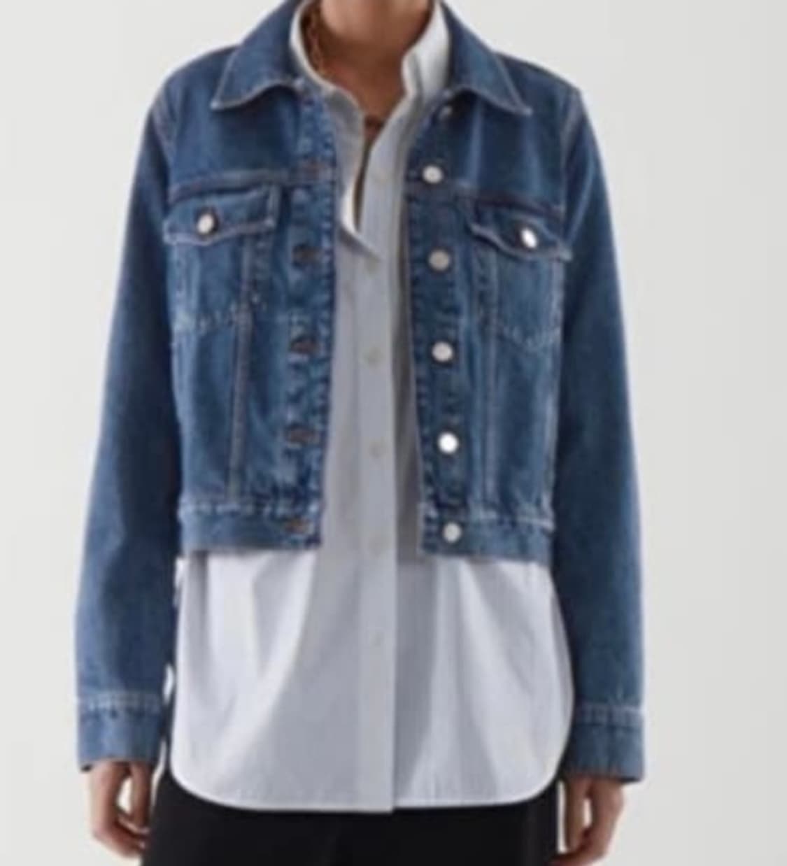 COS 코스 미디엄블루 청자켓 여성용 55 상품이미지8