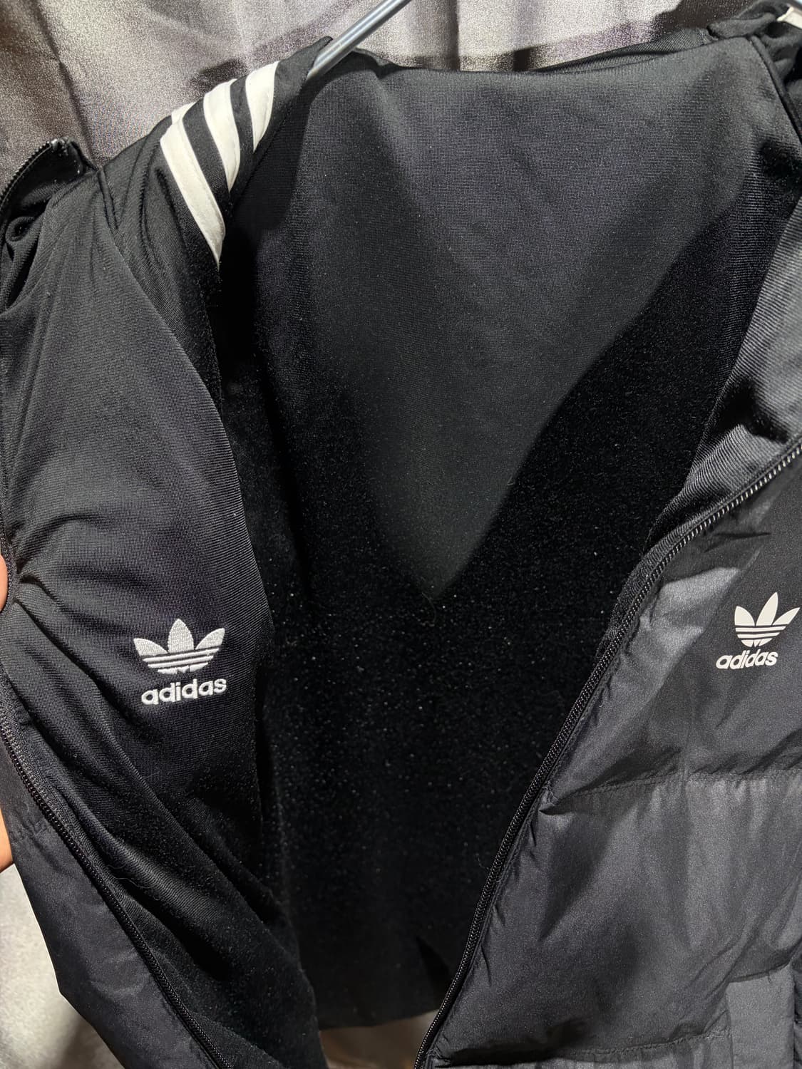 L 아디다스 파이어버드 블랙 후디 패딩 상품이미지7