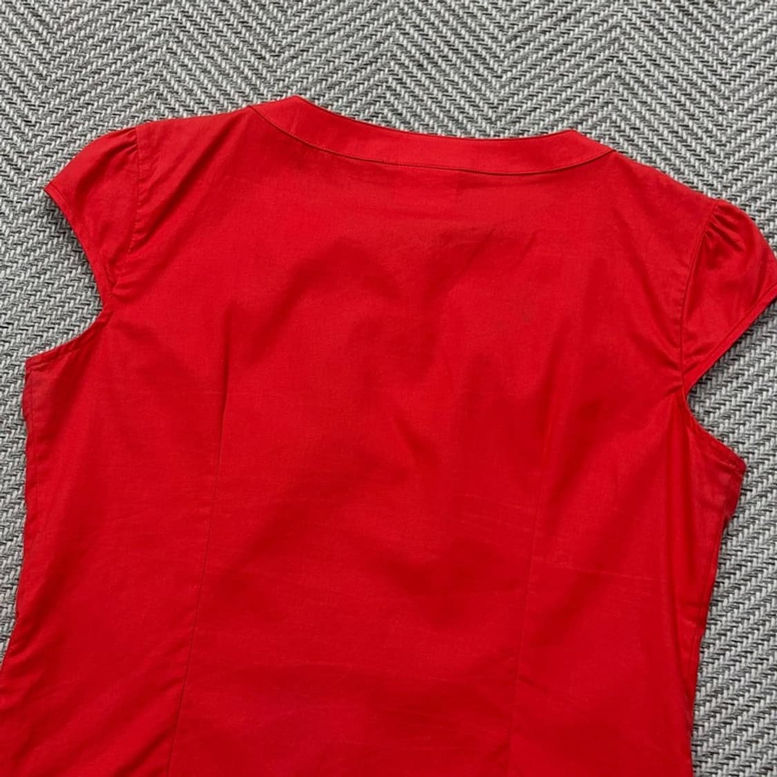 라코스테 로고 하프 블라우스 v2967 상품이미지4