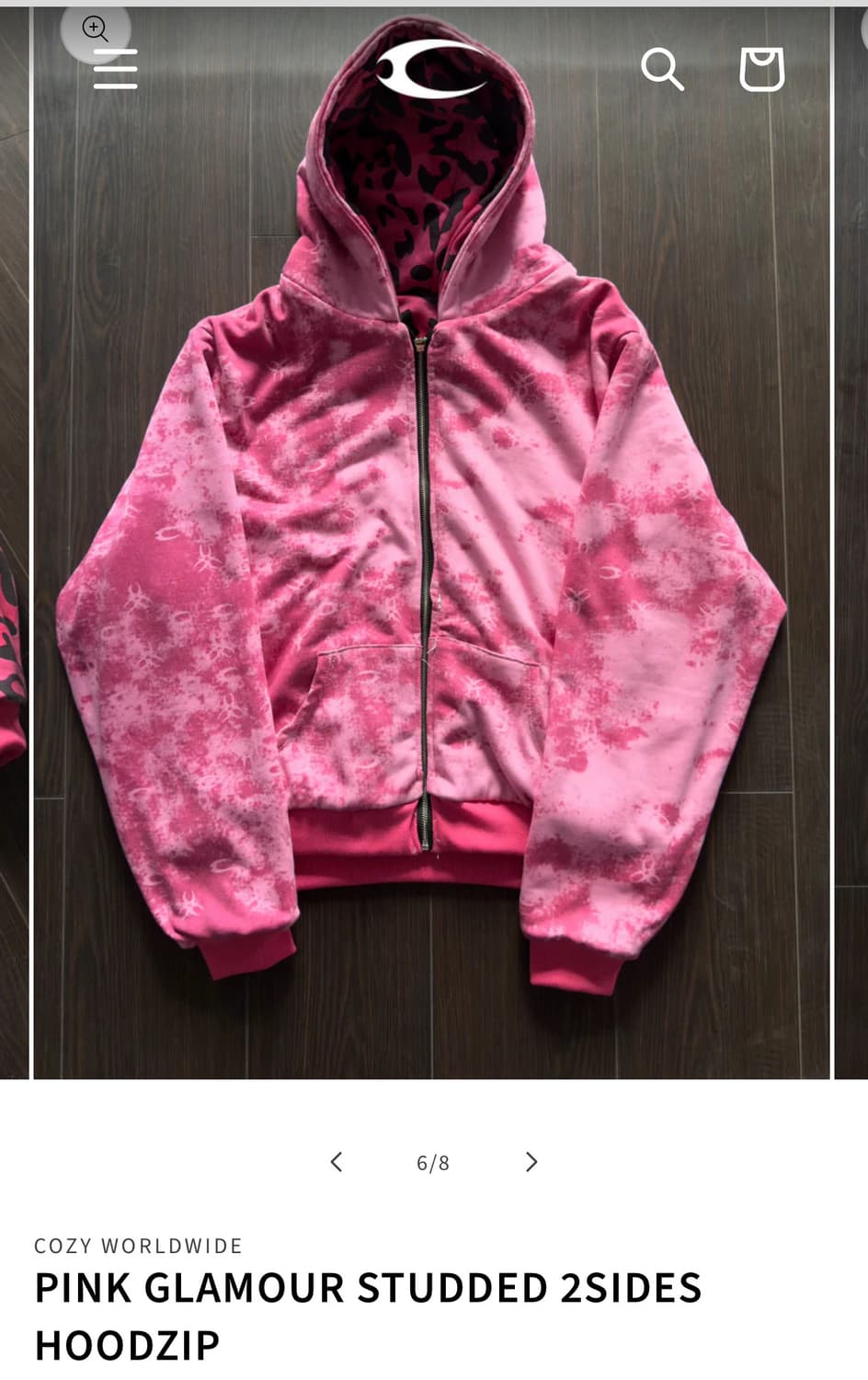 코지월드와이드 글래머 후드집업  상품이미지1