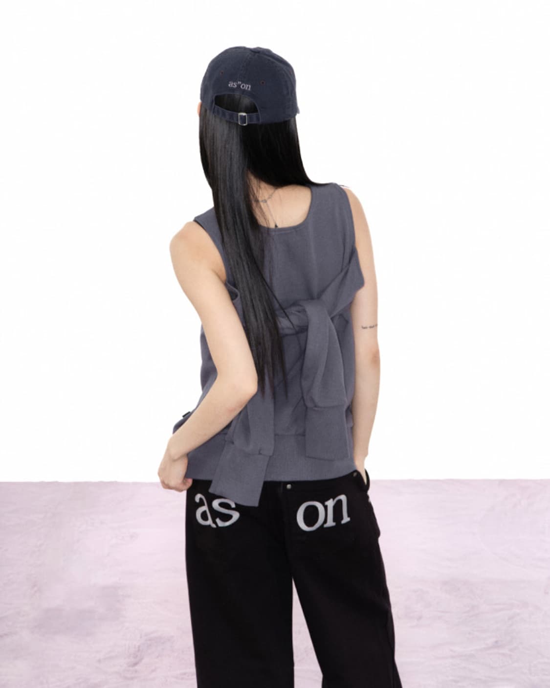 ASON KATE HOLE SWEATSHIRT / CHARCOAL 상품이미지5