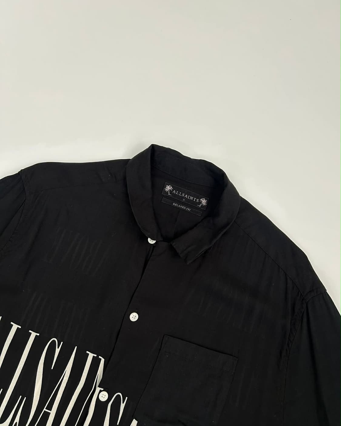 [L]AllSaints 올세인츠 스탬프 숏 슬리브 반팔 셔츠 상품이미지6