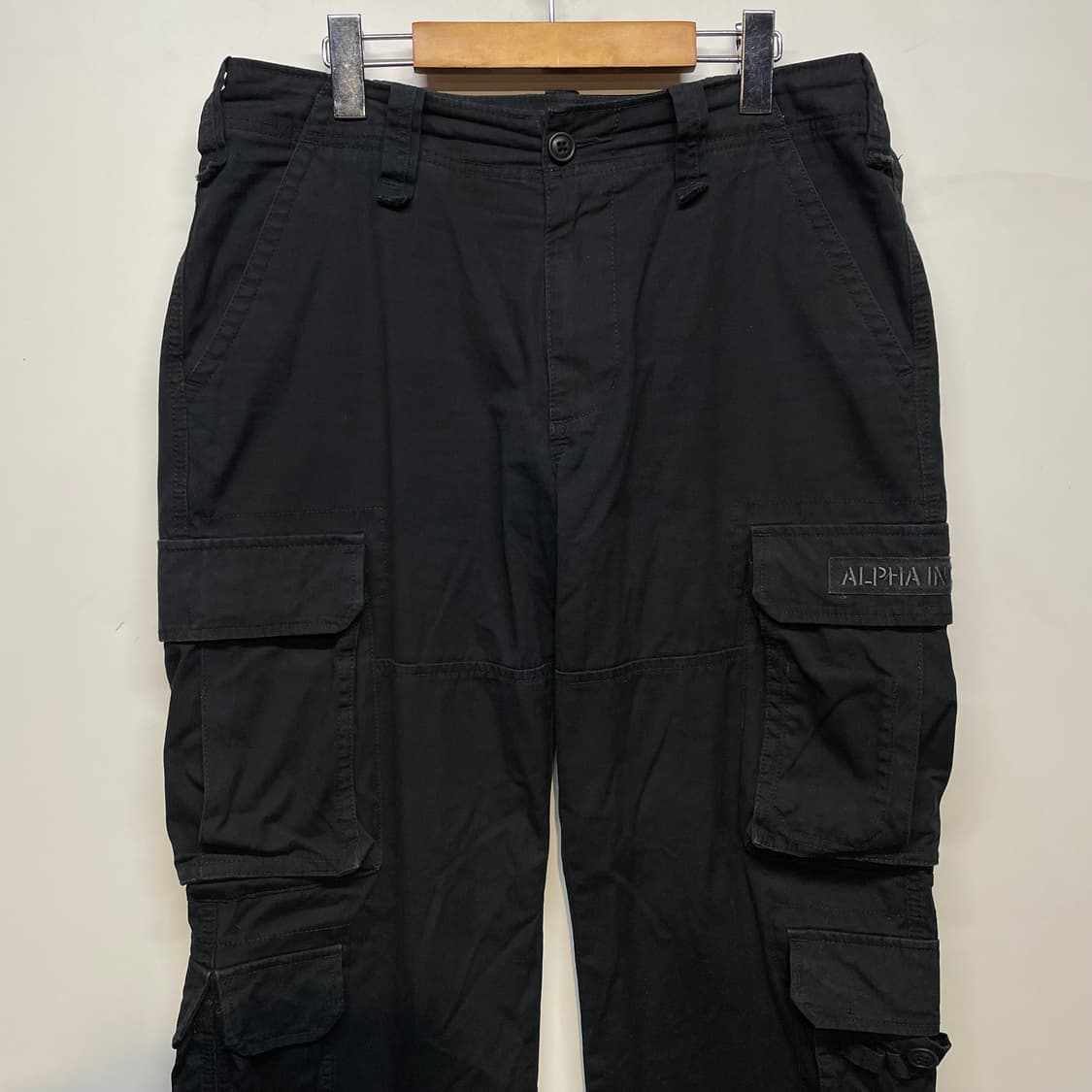 알파인더스트리 블랙 카고 바지 상품이미지2