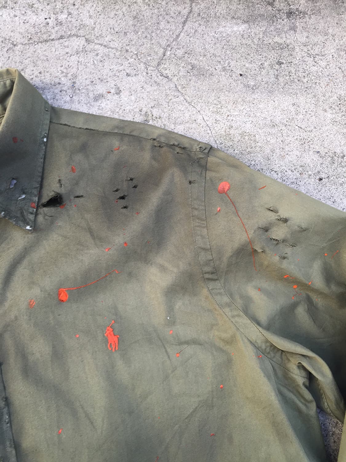 POLO RALPH LAUREN PAINT SPLASH SHIRT 상품이미지9