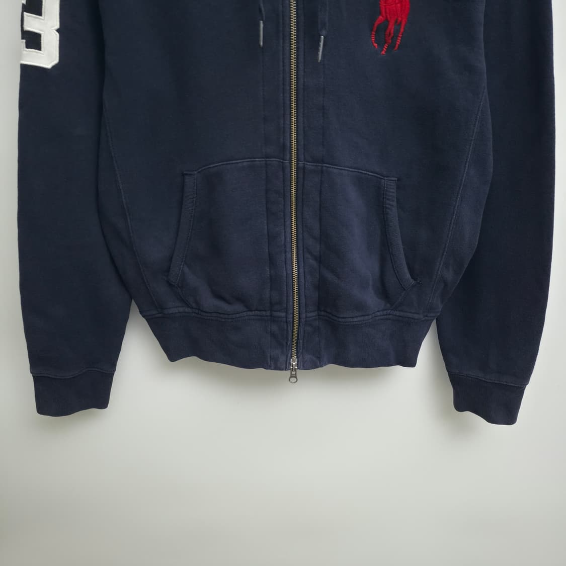 [M] 폴로 랄프로렌 빅포니 체크패턴 후드집업 네이비 상품이미지3