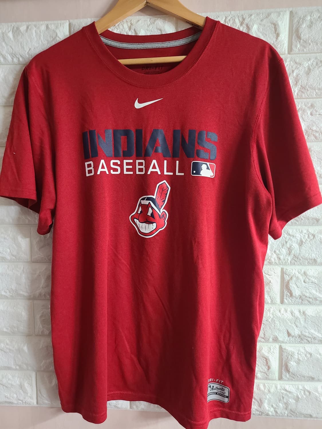 나이키 인디언스 반팔 티셔츠 레드(실100) 상품이미지1