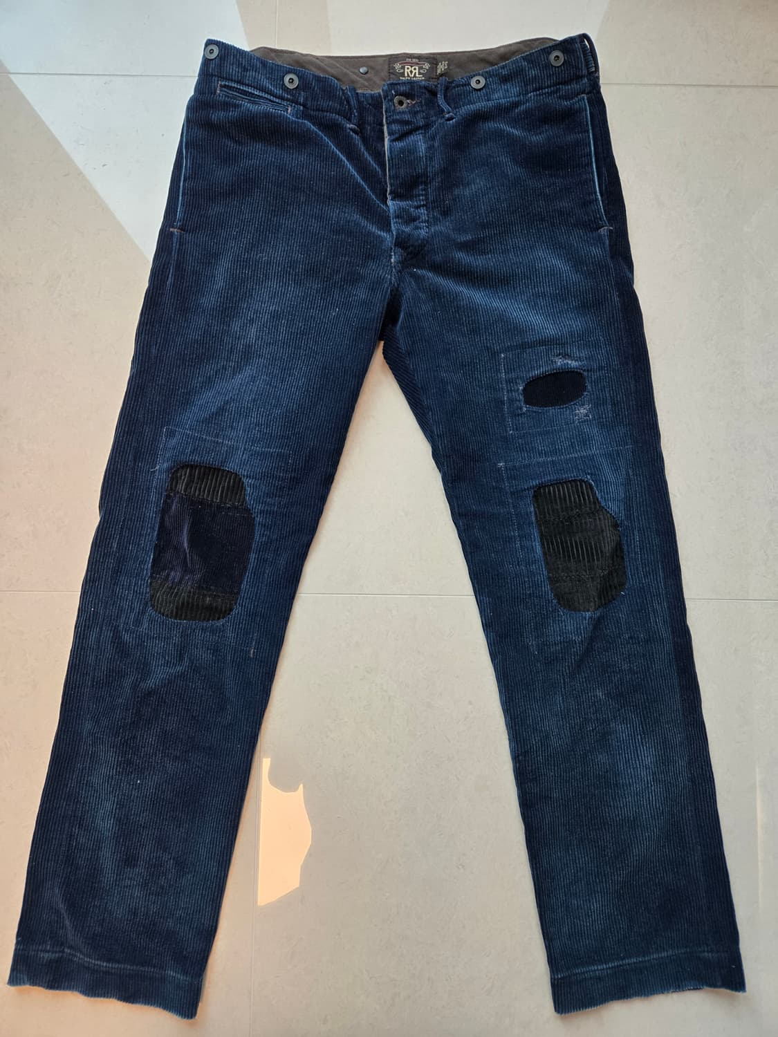 RRL 인디고 코듀로이 리페어 팬츠 34x32 상품이미지1