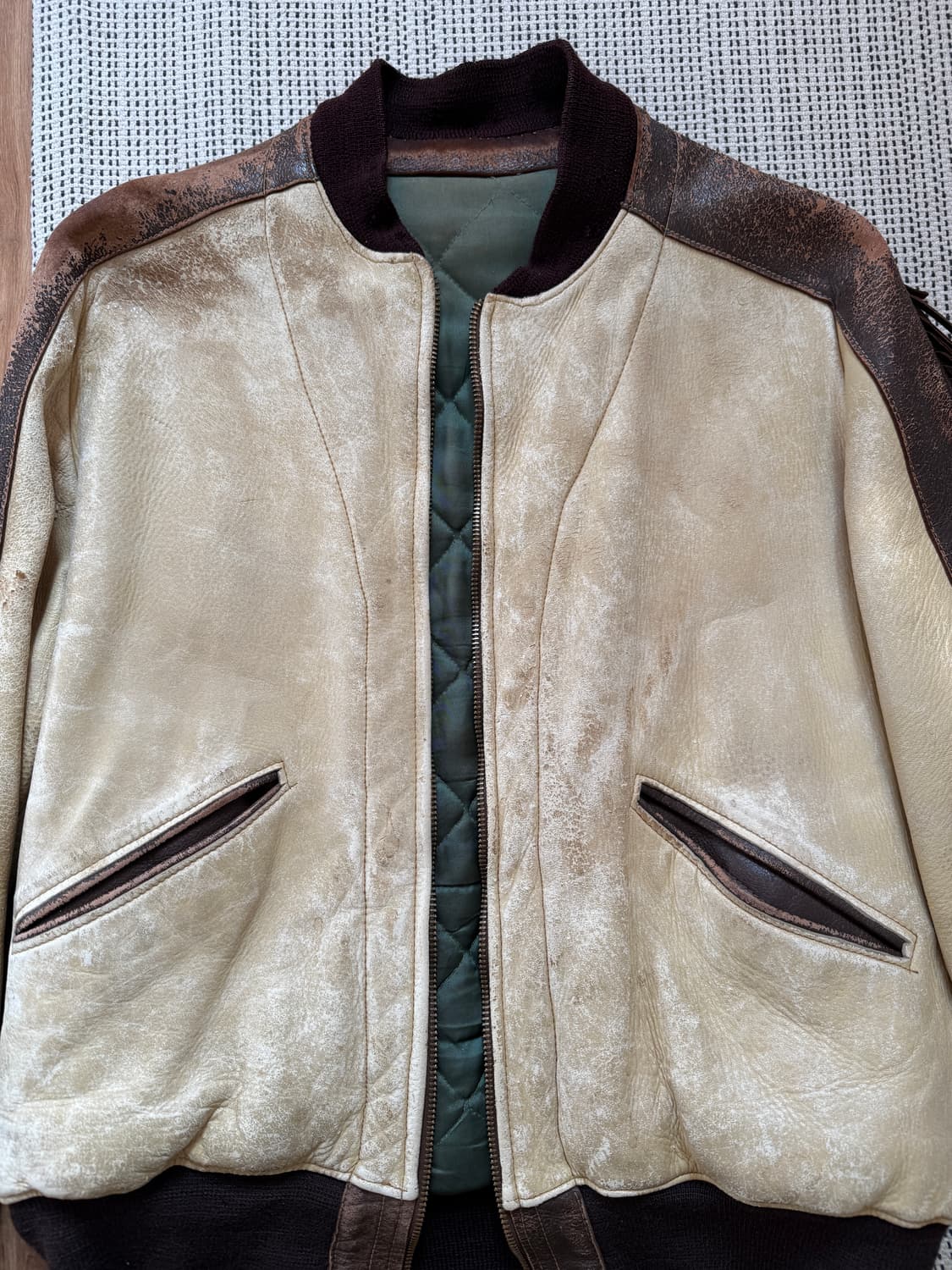 60s 레더 프린지 웨스턴 봄버 자켓 상품이미지2