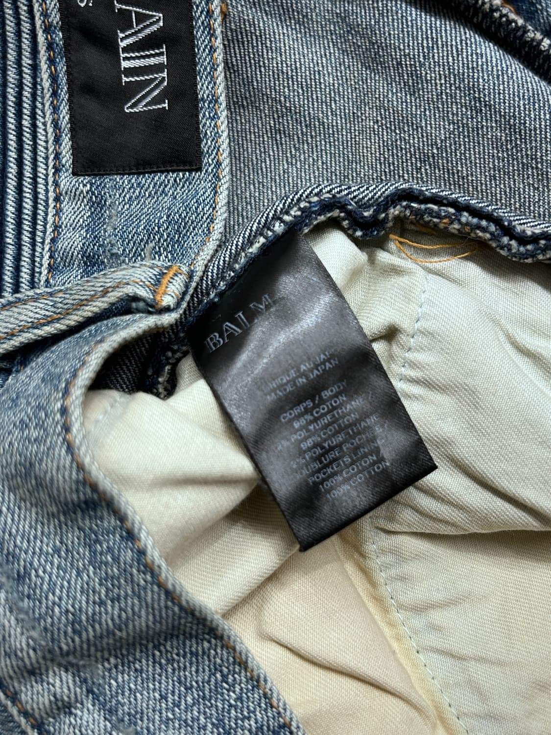 발망 16fw 디스트레스드 바이커 팬츠 상품이미지7