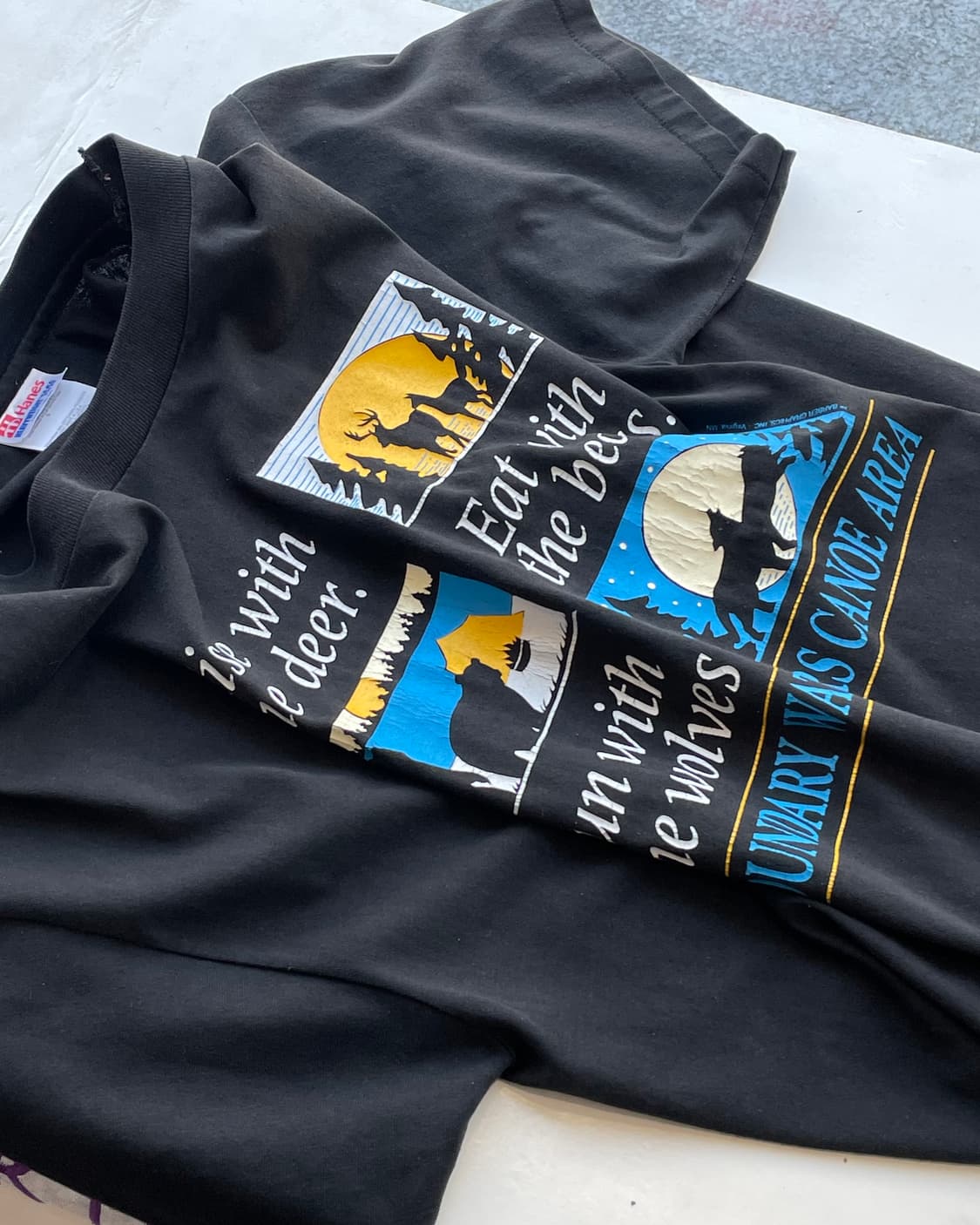 90‘s USA “BWCA” Souvenir T-shirt L 상품이미지7