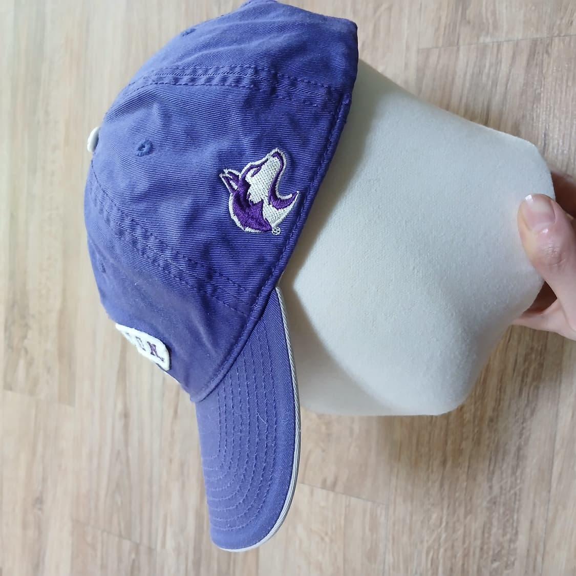 허스키 자수 모자 볼캡 빈티지 보라색 퍼플 상품이미지9