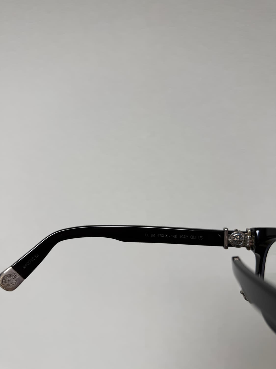 크롬하츠 안경 뿔테 kay gulls bk 블랙 실버 (단종 레어) 상품이미지4