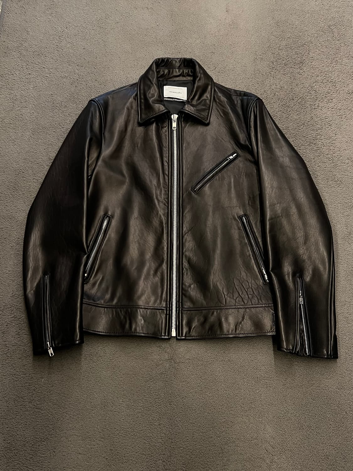 비바스튜디오 싱글 라이더 레더 자켓 처분  상품이미지1