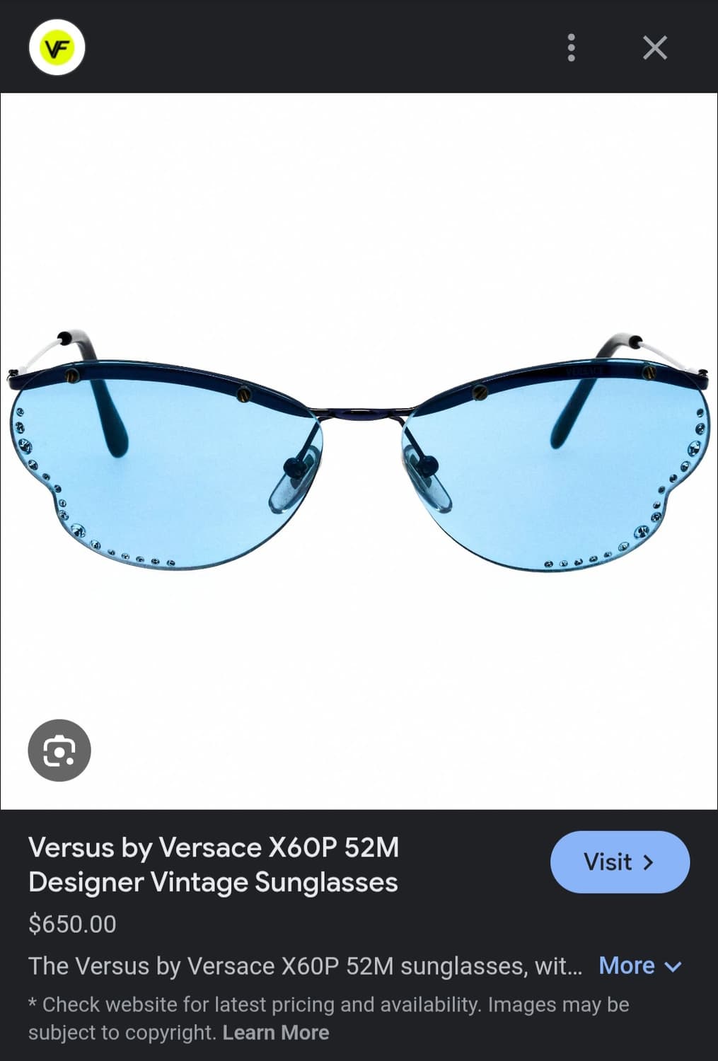 1990s VINTAGE VERSACE SUNGLASSES 상품이미지5
