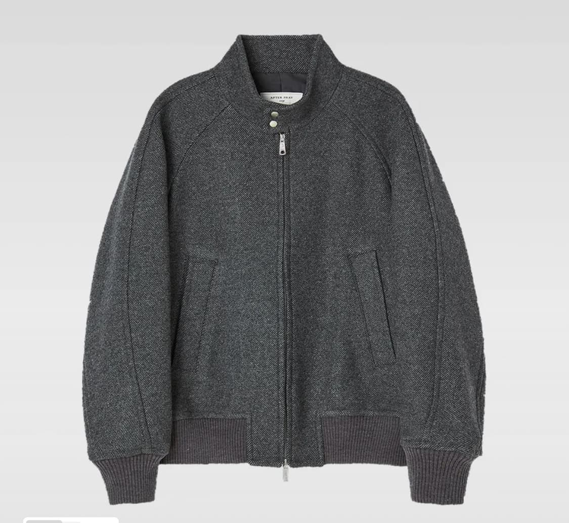 에프터프레이 해링턴 블루종 차콜(그레이) 라지 L 상품이미지1