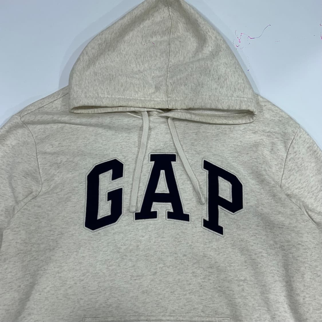 Gap 갭 오트 베이지 스펠아웃 후드티 상품이미지4