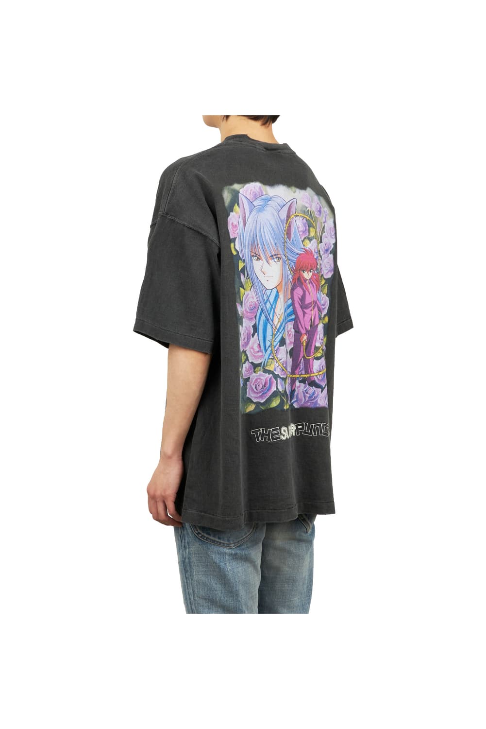 새상품 슈가펀치 유유백서 쿠라마 블랙 숏슬리브 M/L 상품이미지2