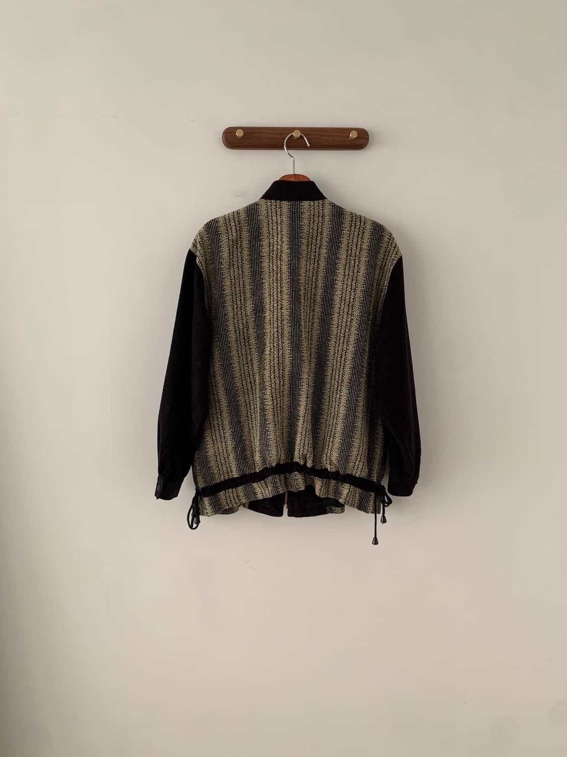 블랙 스트라이프 울 자켓 상품이미지4