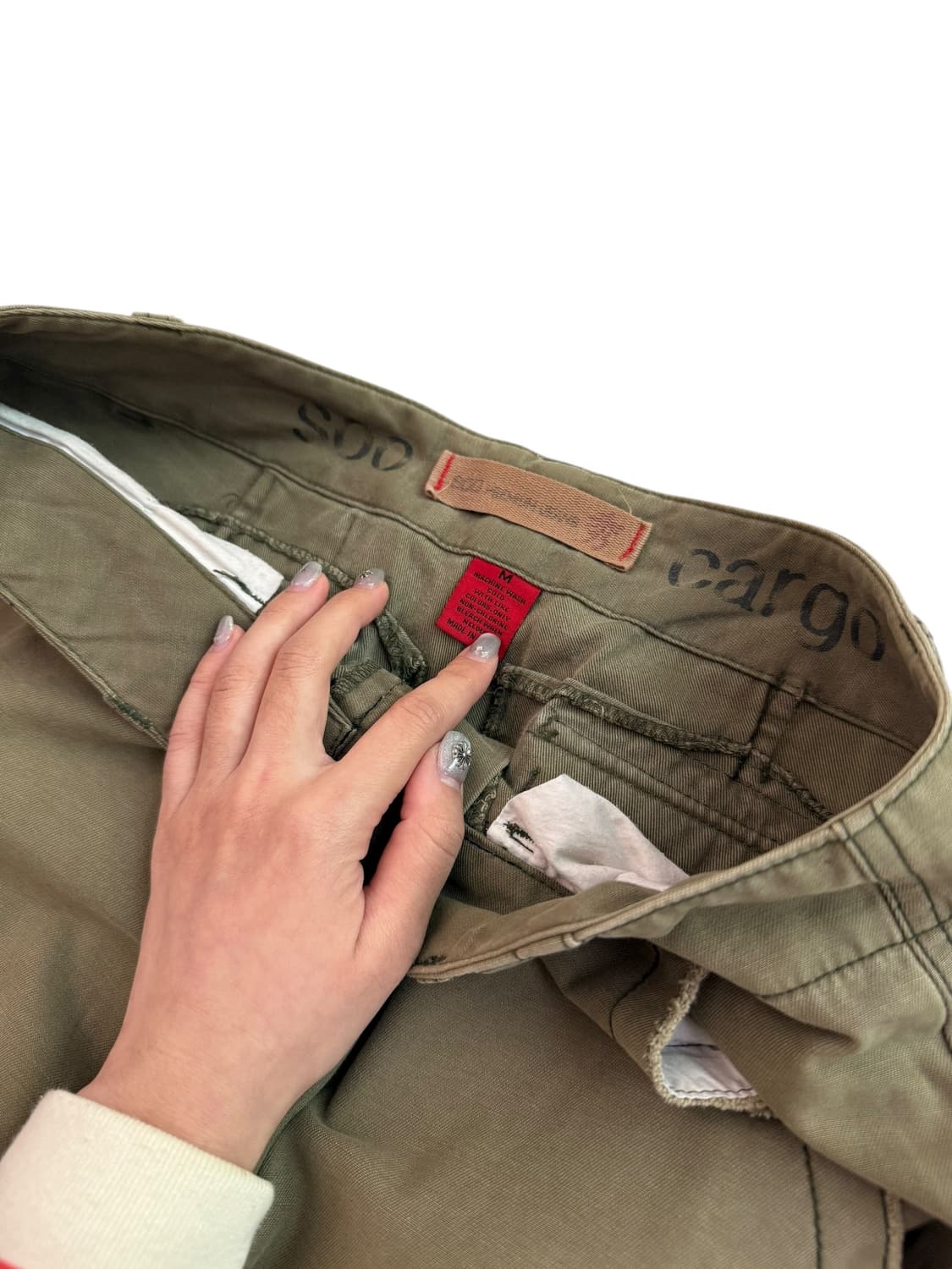 Soo 카키 카고팬츠 상품이미지9