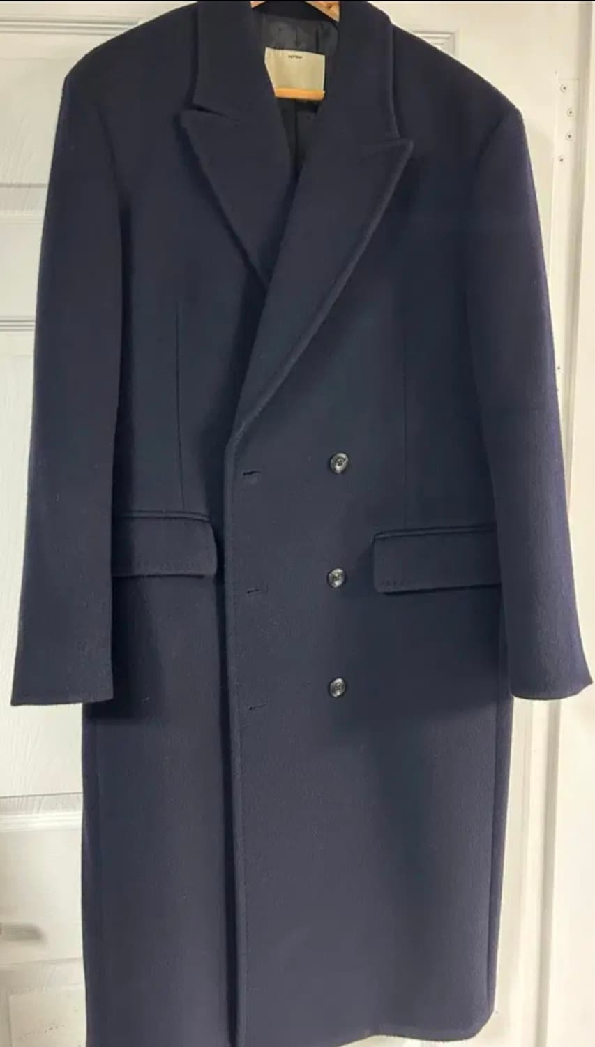 포터리 캐시미어 멜톤 울 더블 코트 상품이미지4