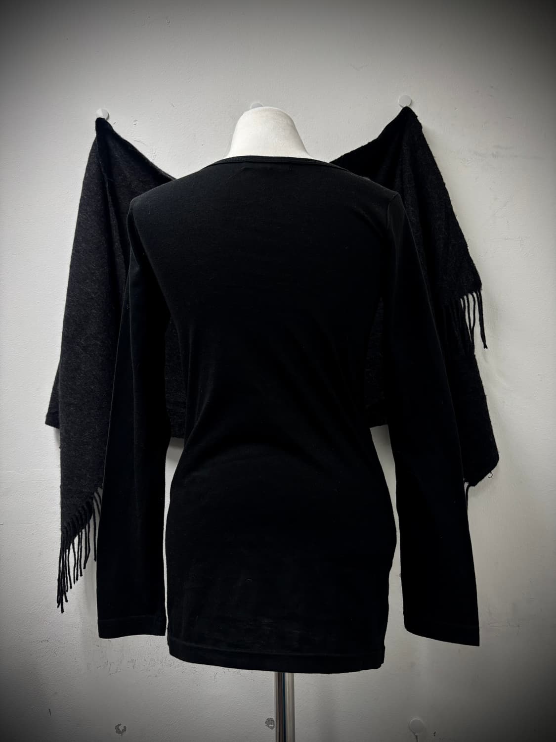 “Vintage”Y2K Print Black Slim Fit Sleeve 상품이미지9
