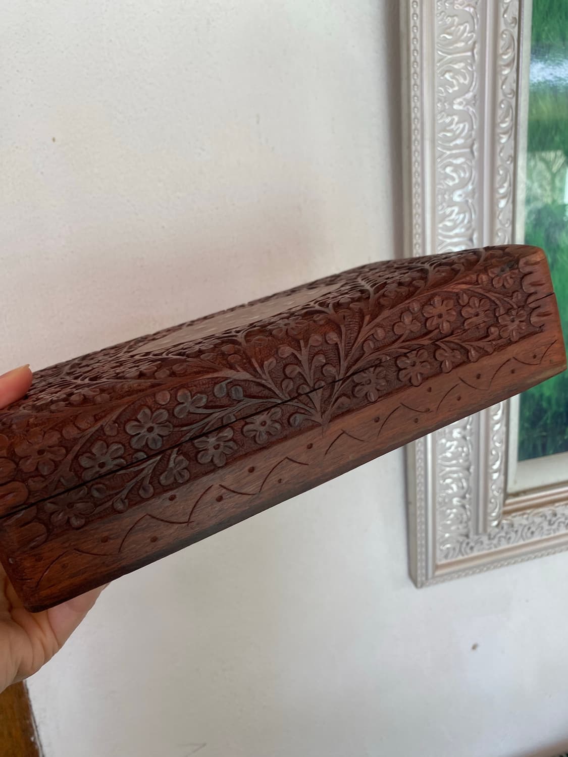 핸드카빙 빈티지 우드 보석함 상품이미지4