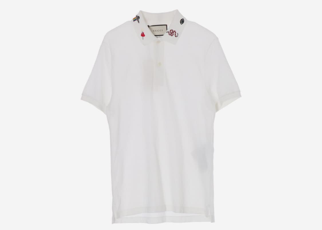 Gucci 구찌 자수 카라 반팔티 M 상품이미지1