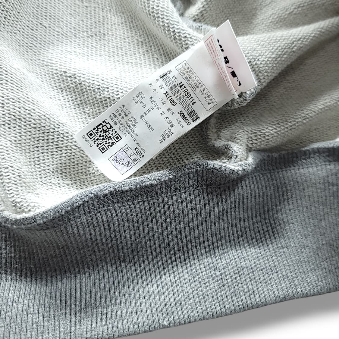 [XL] MLB 뉴욕양키즈 멜란지 그레이 후드집업 상품이미지9