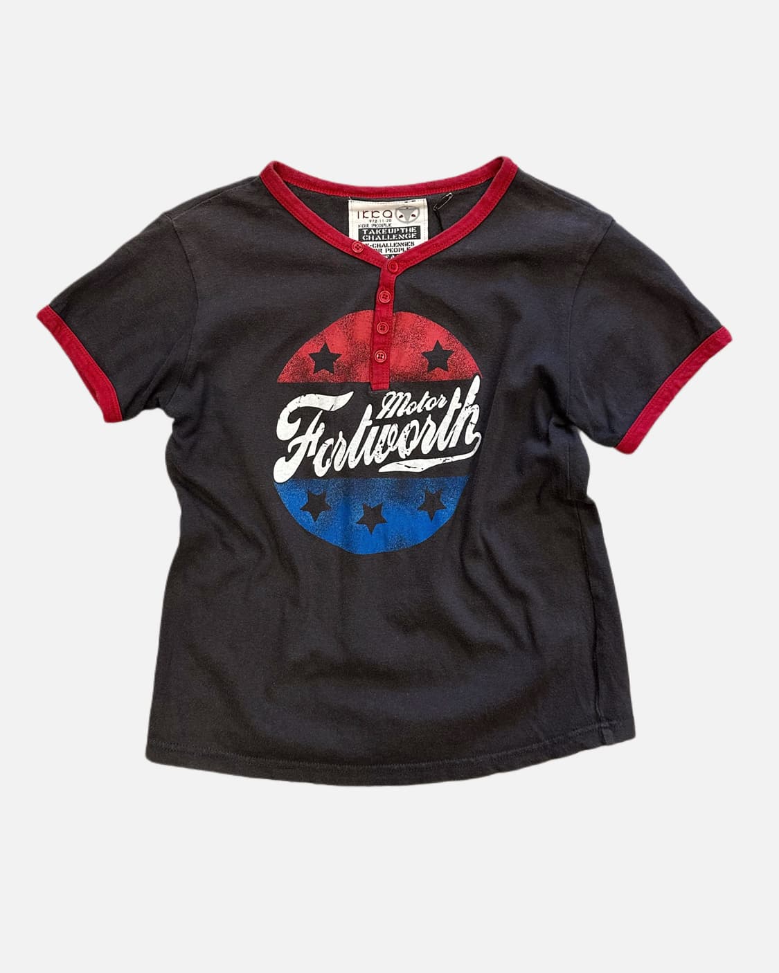 vintage printing button t-shirt 상품이미지1
