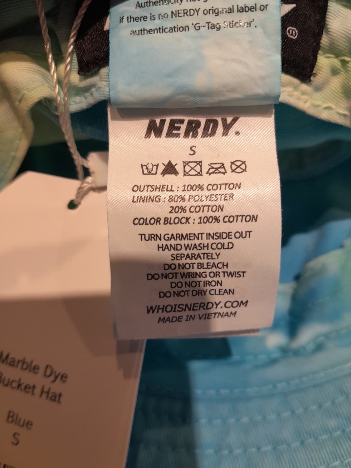 💥(새상품) 널디 물나염 워싱 버킷햇 (S) 상품이미지7