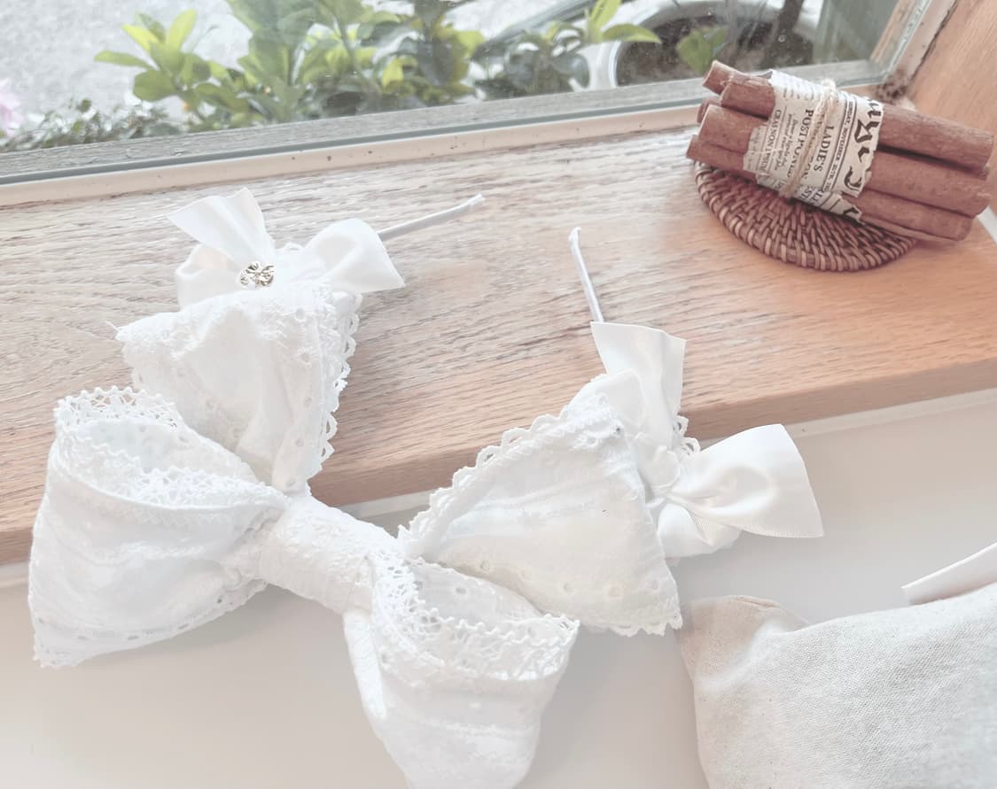 로리타 화이트 와이어 카츄샤 상품이미지2