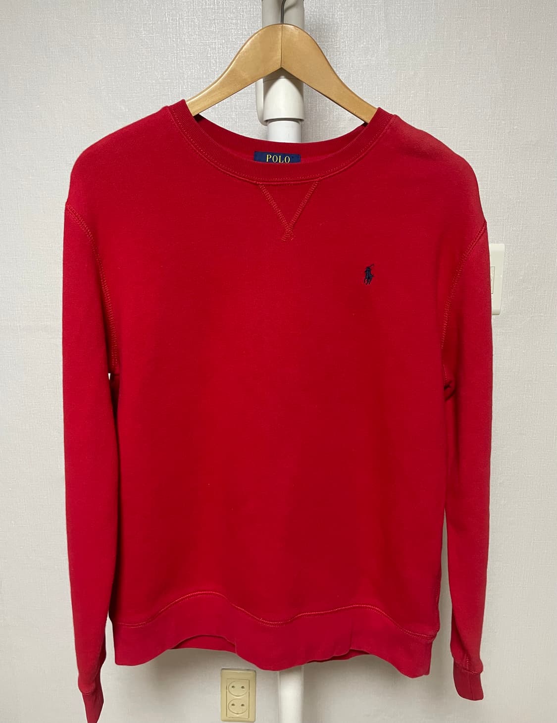 폴로 랄프로렌 레드 맨투맨 상품이미지1