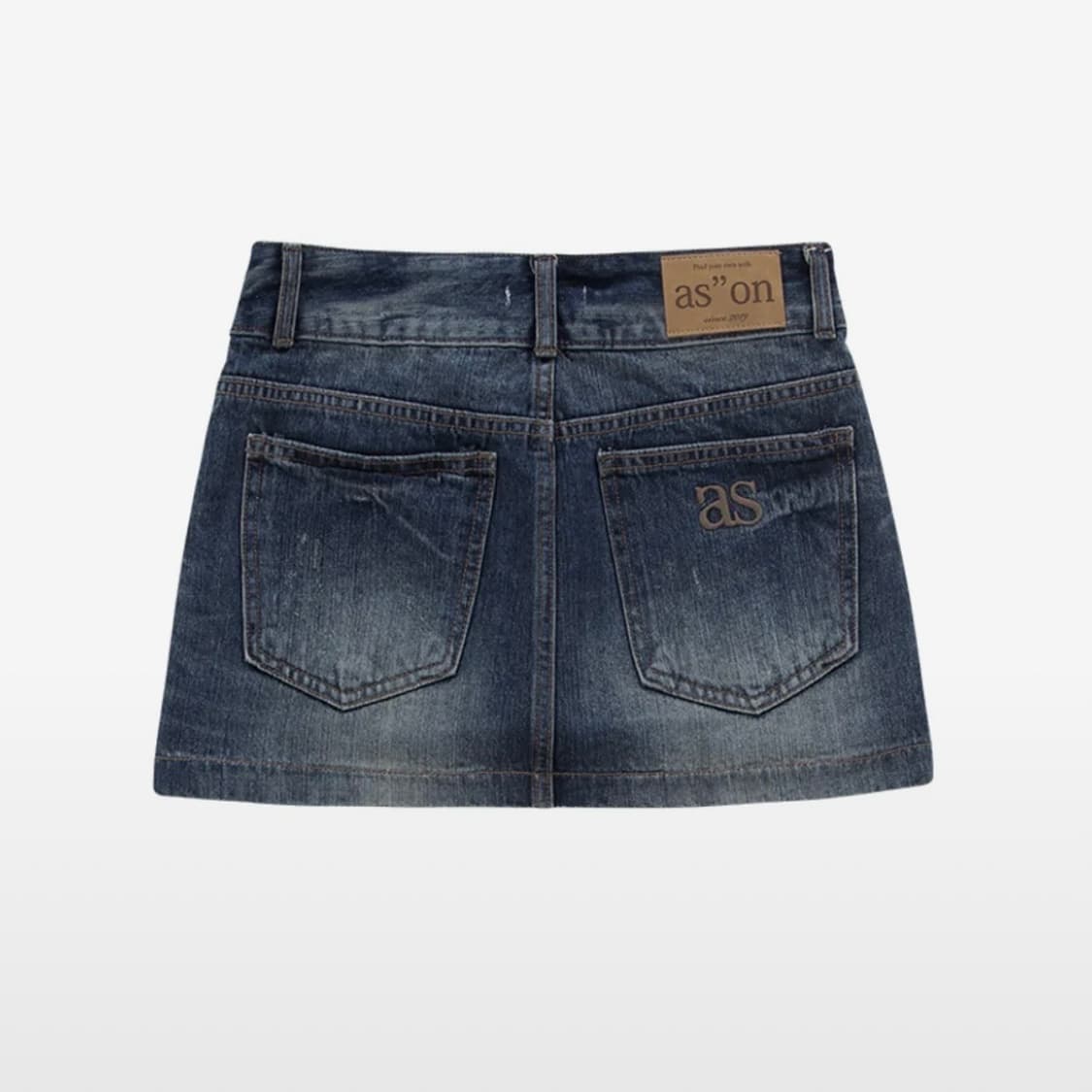 애즈온 AUTUMN SKIRT / NAVY 상품이미지2