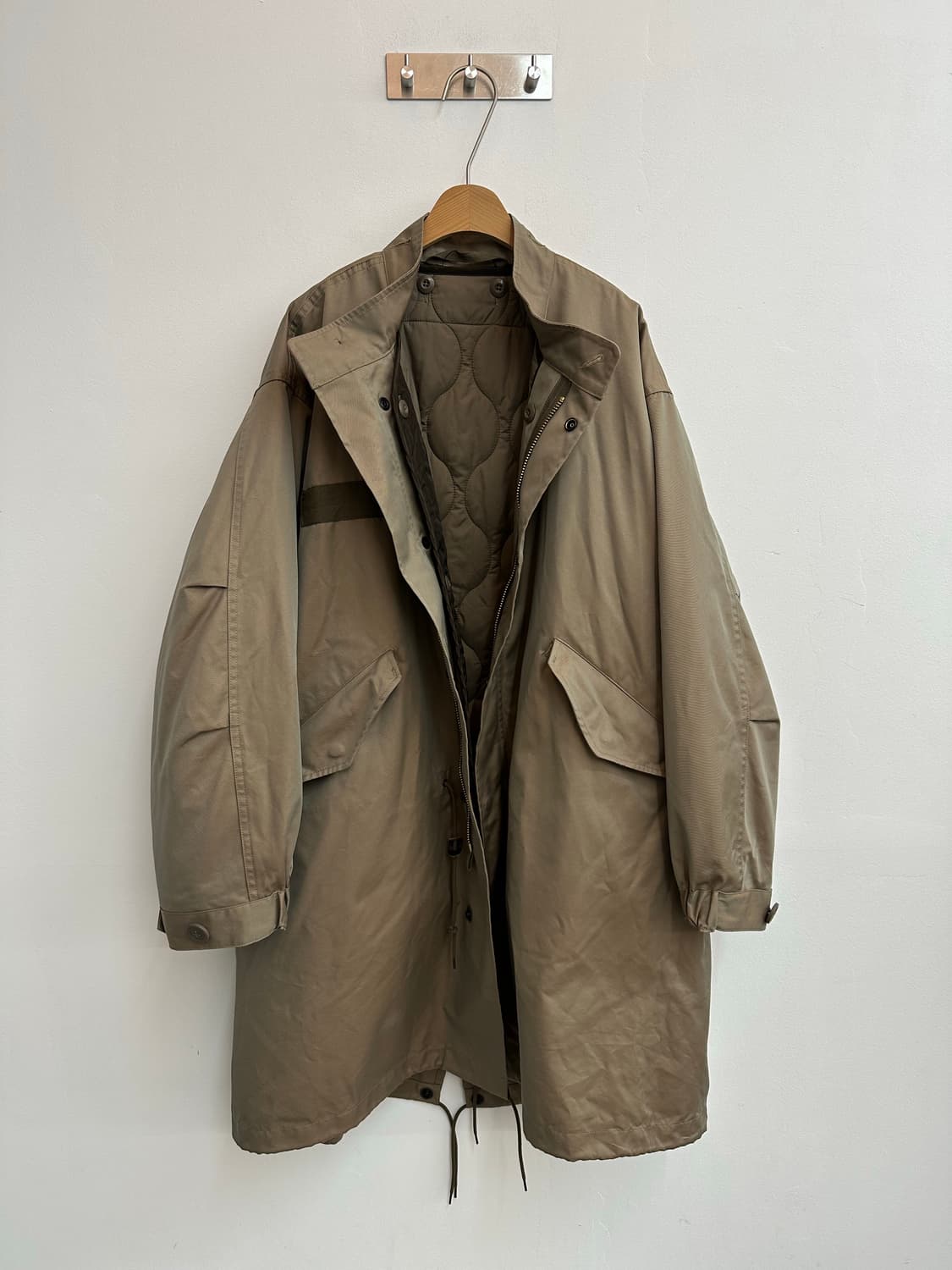 EDIFICE 에디피스 M-65 개파카 피쉬테일 야상 모즈코트 내피 퀼팅 상품이미지10