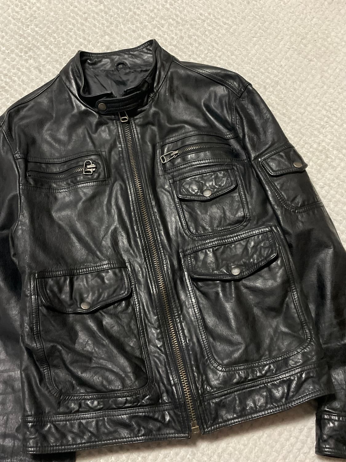 [52] L'homme en cuir 웨스턴 무드 소가죽 포켓 레더 상품이미지8