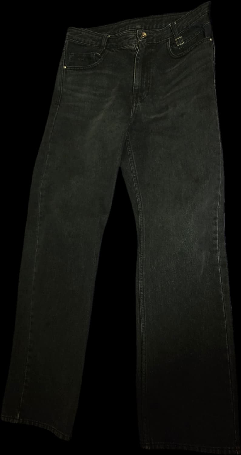 [48] 우영미 블랙 스트레이트 데님 팬츠 W251PT29983B  상품이미지3