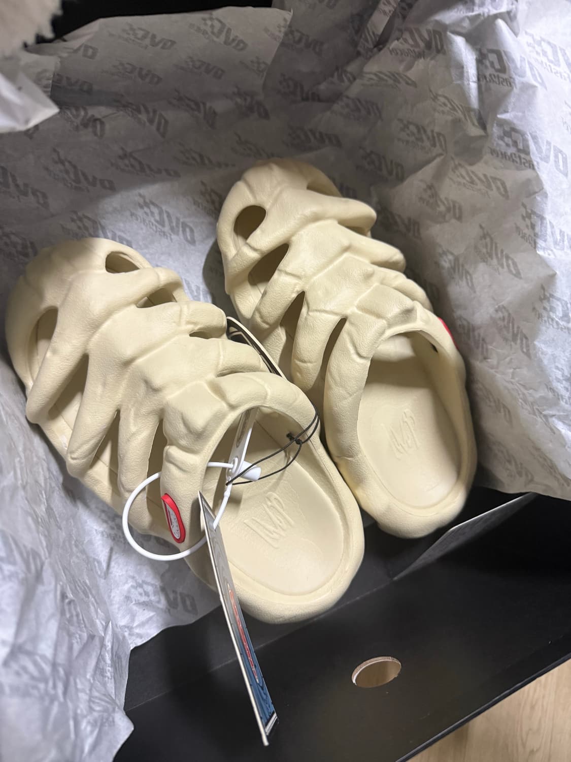 BBIMP 클로즈드 토 슬리퍼 베이지 옐로우 남녀공용 상품이미지6