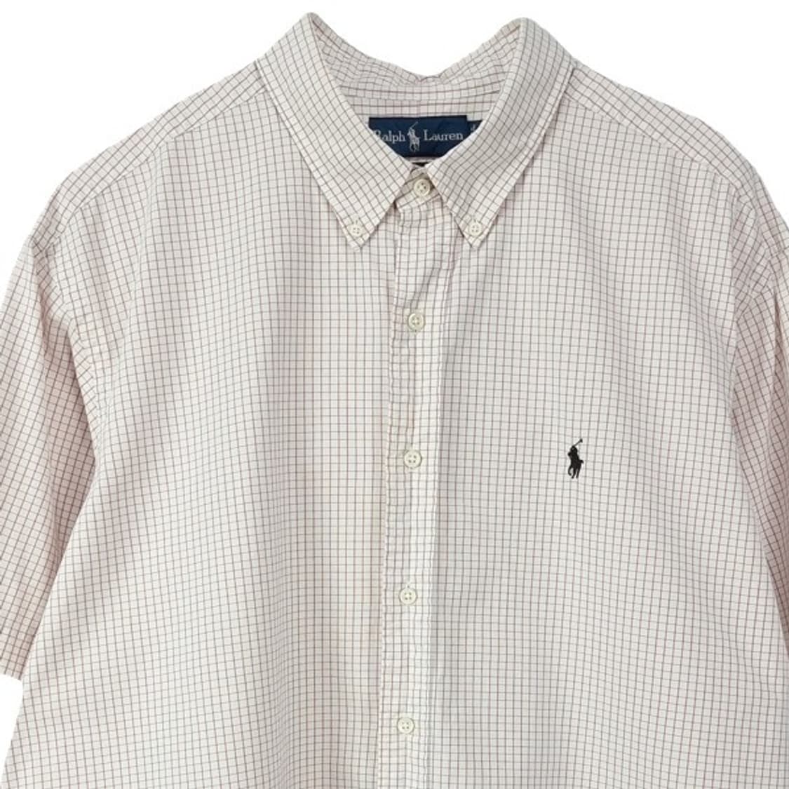 [폴로 랄프로렌] 포니 로고 자수 체크 반팔 셔츠 M20135 상품이미지4