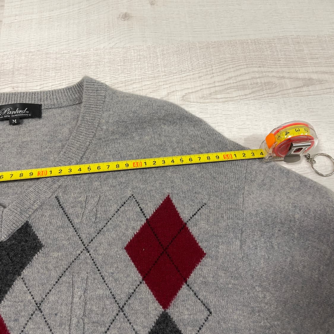 PANHARD 캐시미어 브이넥 아가일 니트 (유스,폴로,꼼데가르송옴므) 상품이미지5