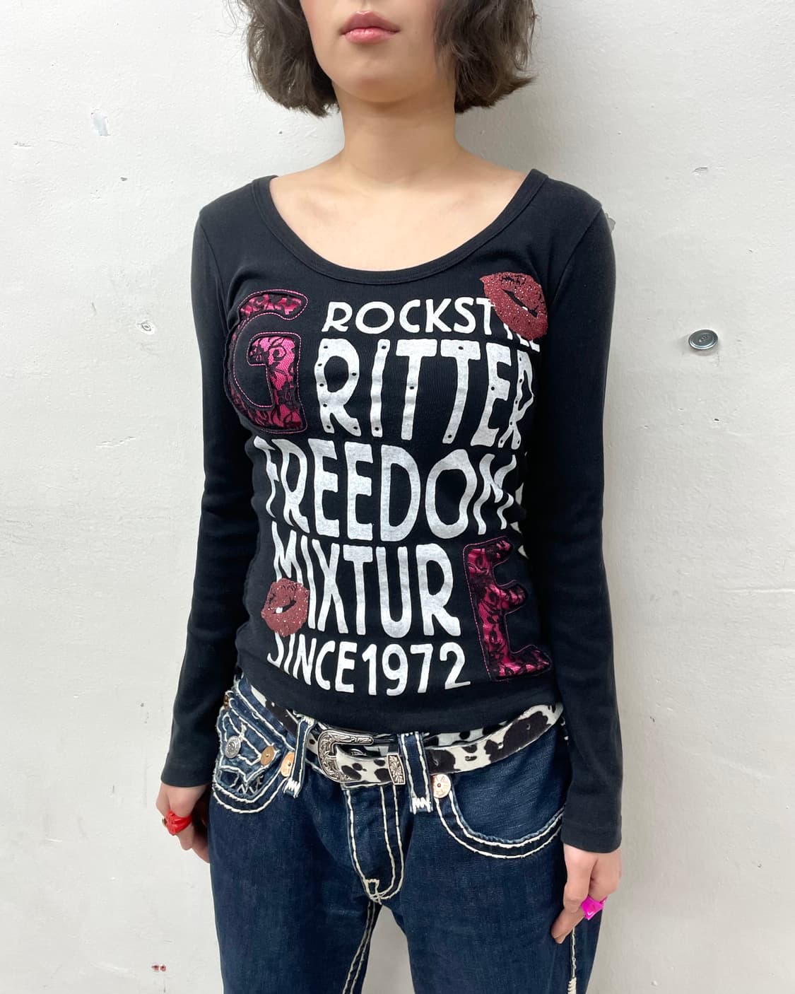 G Lace Lip Sexy Long Sleeve  상품이미지5