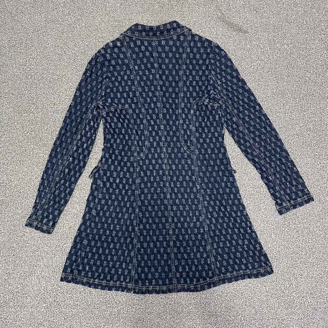 빈티지 데님 롱 자켓 상품이미지3