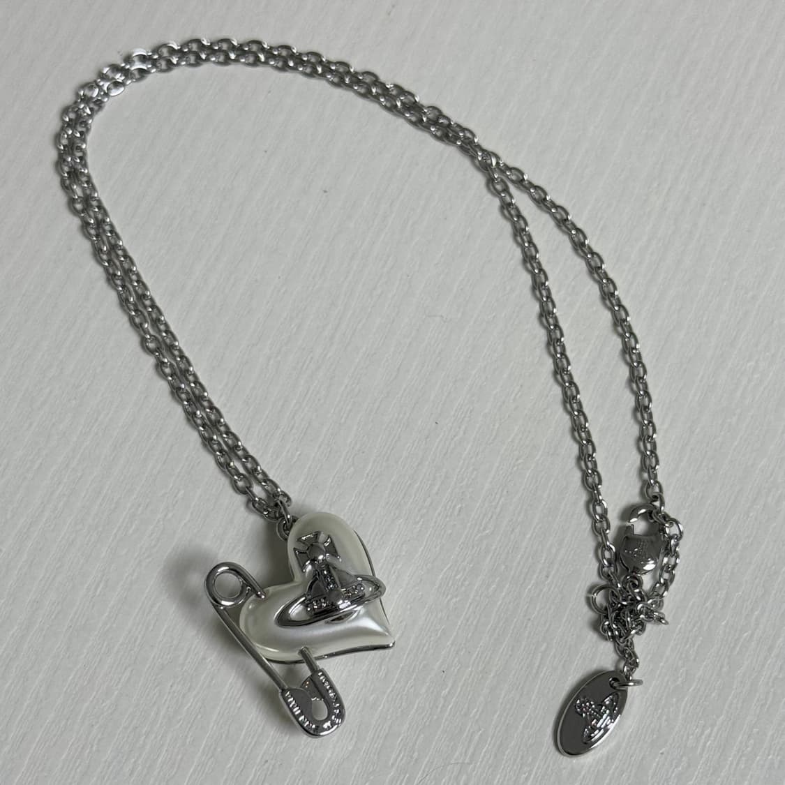 비비안웨스트우드 오리에타 하트 클립 팬던트 목걸이 상품이미지1