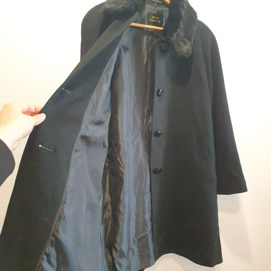 블랙 래빗 퍼 코트 *캐시미어15 상품이미지3