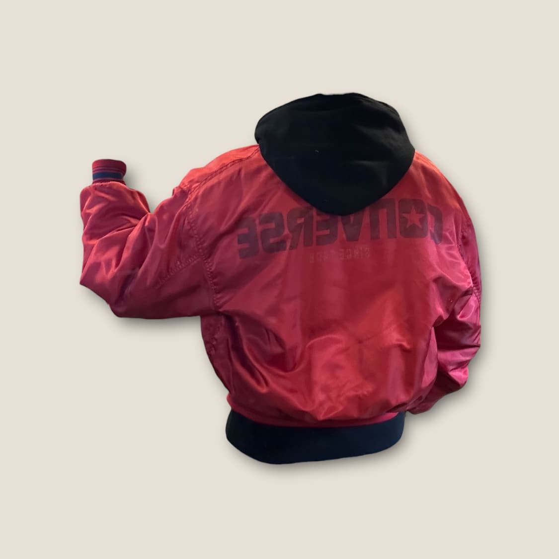 컨버스 90s 새틴 레드 봄버 재킷 상품이미지9