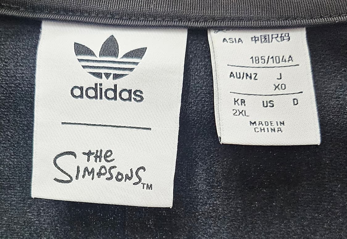 (110)2XL ☆우주매물☆ 아디다스 파이어버드 심슨 [검노] 트랙탑져지 상품이미지2
