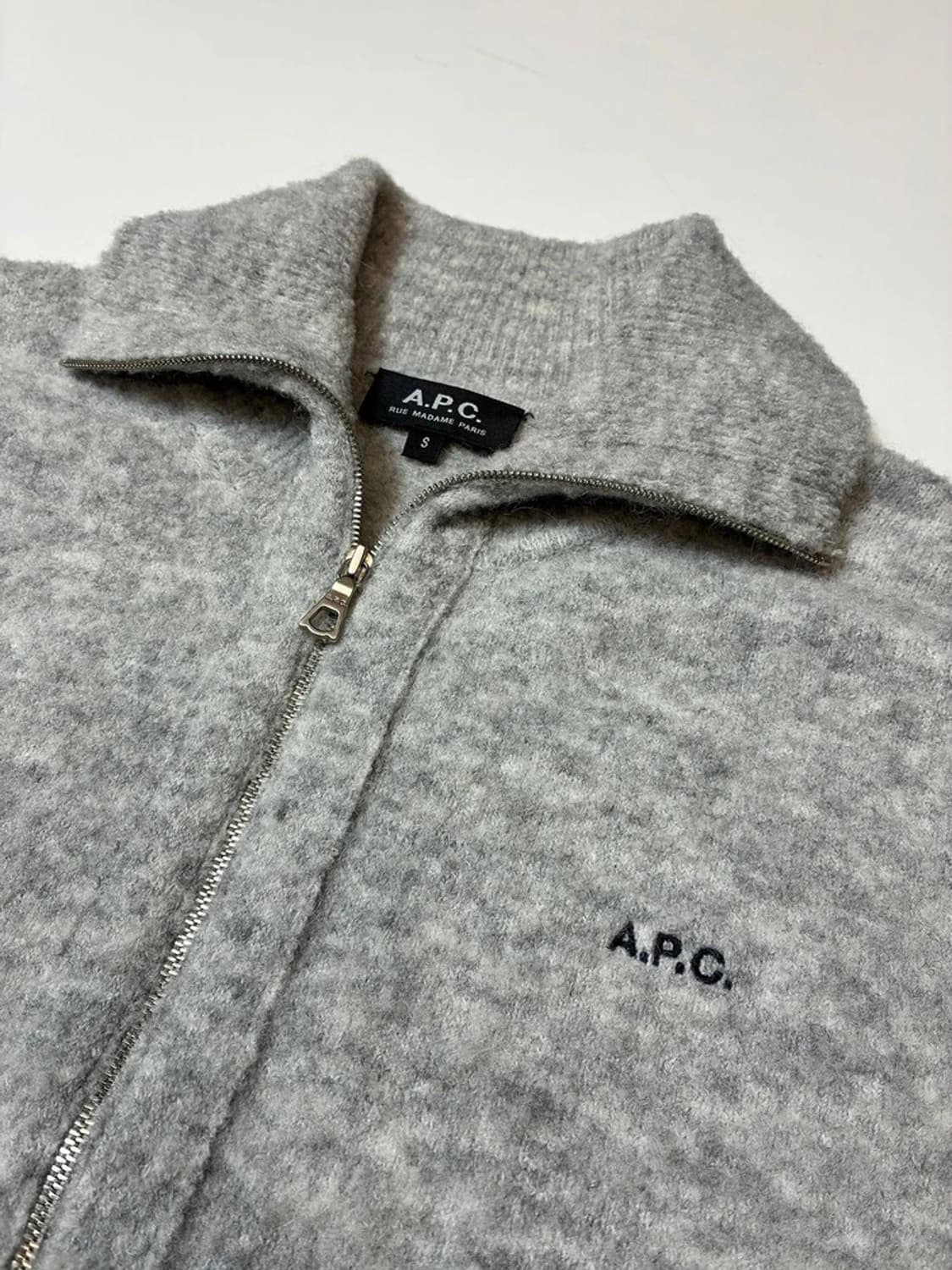 아페쎄 APC 22FW 알파카 울 카라 니트 가디건 PN8363 상품이미지3