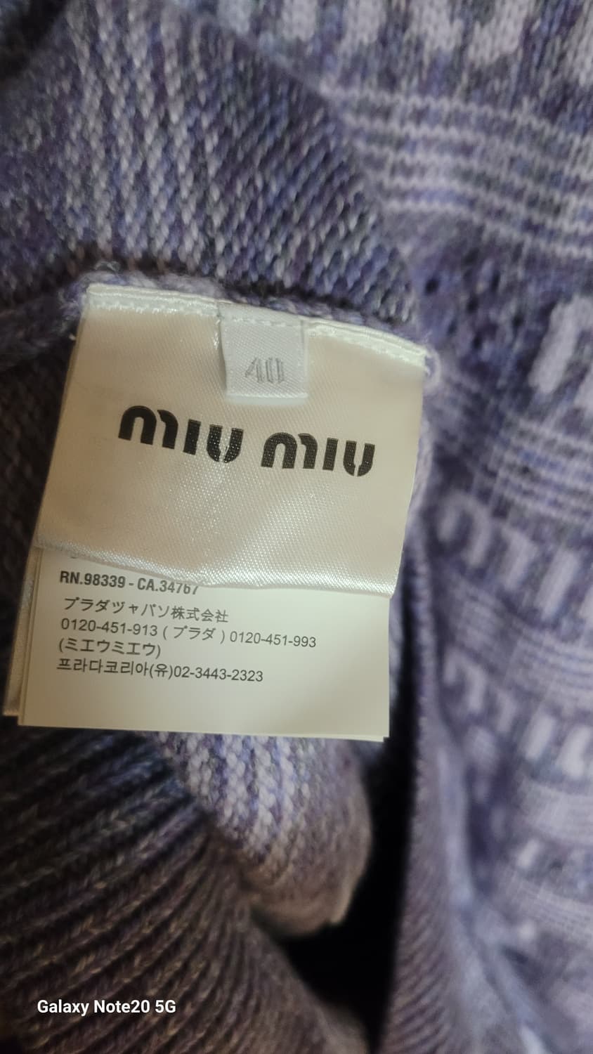 미우미우 울 자수 드레스 상품이미지7