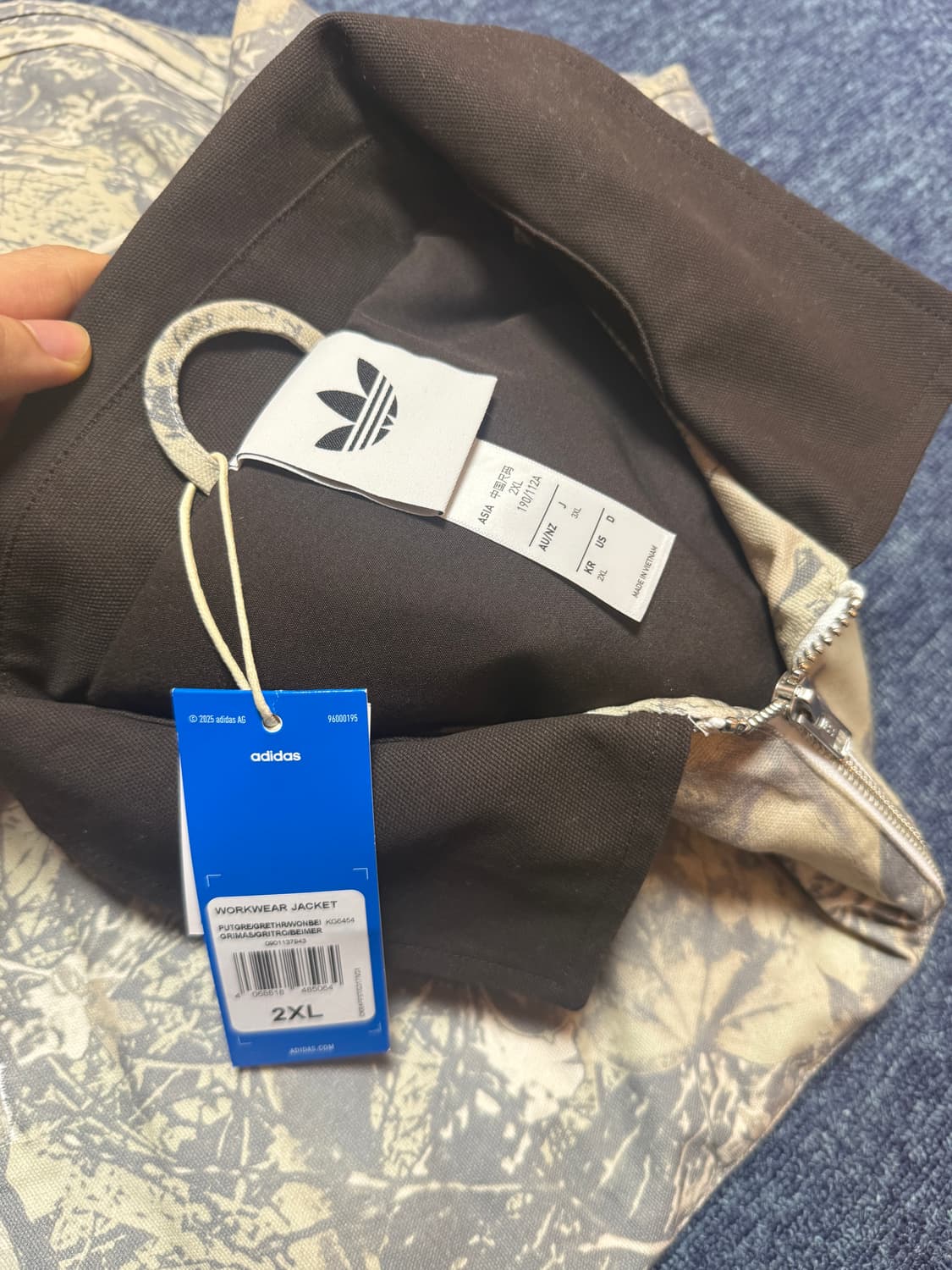 아디다스 캔버스 자켓  WORKWEAR JACKET 2XL (새상품)   상품이미지3