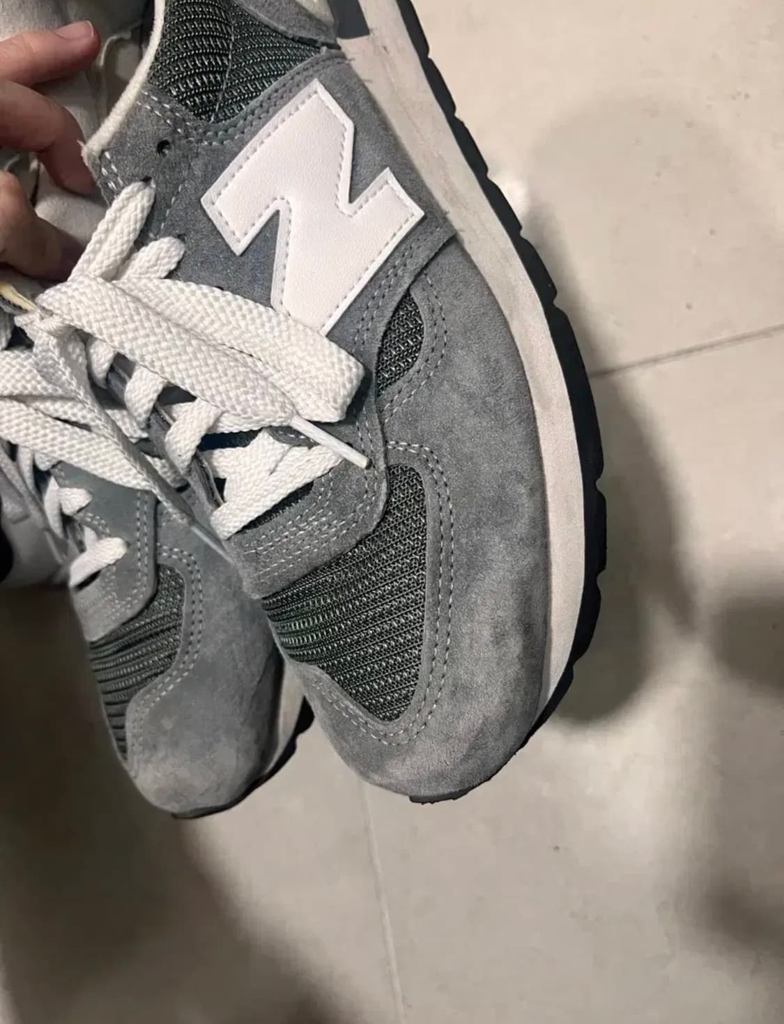뉴발란스 990v1 메이드 인 USA 그레이 화이트 245 상품이미지3